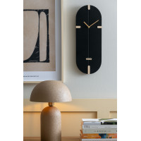 Nástenné hodiny Oxford Oval Karlsson KA6151BK, 20cm